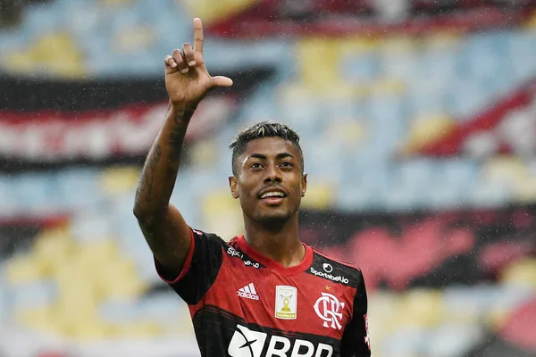 Rio Janeiro Brasilien Oktober 2020 Fotbollsspelare Bruno Henrique Från Flamengo — Stockfoto