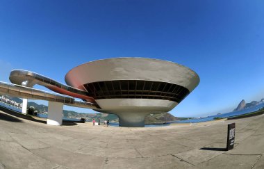 Niteroi, Brezilya, 26 Eylül 2009.MAC - Rio de Janeiro eyaletindeki Çağdaş Niteroi Sanatları Müzesi.