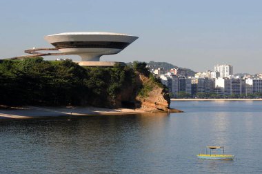 Niteroi, Brezilya, 26 Eylül 2009.MAC - Rio de Janeiro eyaletindeki Çağdaş Niteroi Sanatları Müzesi.