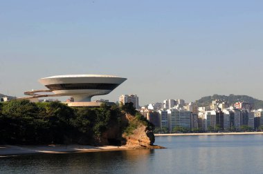 Niteroi, Brezilya, 26 Eylül 2009.MAC - Rio de Janeiro eyaletindeki Çağdaş Niteroi Sanatları Müzesi.