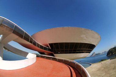 Niteroi, Brezilya, 26 Eylül 2009.MAC - Rio de Janeiro eyaletindeki Çağdaş Niteroi Sanatları Müzesi.