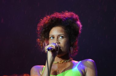 Rio de Janeiro, 27 Eylül 2015. Şarkıcı AlunaGeorge Rio 2015, Rio de Janeiro, Brezilya.