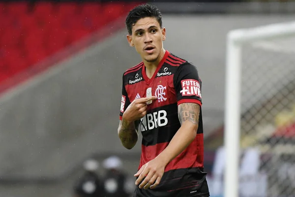 Rio Janeiro Brasil Outubro 2020 Jogador Futebol Pedro Equipe Flamengo — Fotografia de Stock