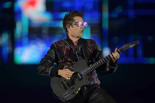 브라질 리우데자네이루 2019 가수이자 기타리스트 벨라미 뮤즈의 리오데자네이로에서 콘서트 — 스톡 사진