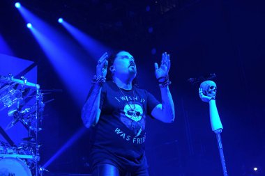 Rio de Janeiro, Brezilya, 6 Aralık 2019. İlerici metal grubu Dream Theater 'ın solisti James Labrie Rio de Janeiro' da verdiği konserde.