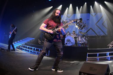 Rio de Janeiro, Brezilya, 6 Aralık 2019. İlerici metal grubu Dream Theater 'dan John Petrucci Rio de Janeiro' da verdiği konserde.