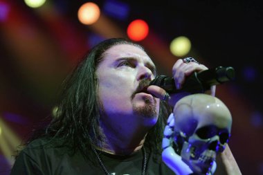 Rio de Janeiro, Brezilya, 6 Aralık 2019. İlerici metal grubu Dream Theater 'ın solisti James Labrie Rio de Janeiro' da verdiği konserde.