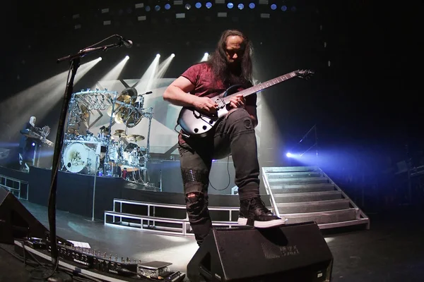 Рио Жанейро Бразилия Декабря 2019 Guitarist John Petrucci Progressive Metal — стоковое фото
