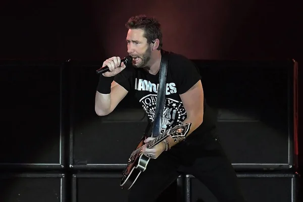 Rio Janeiro Brazil October 2019 Lead Singer Guitarist Chad Kroeger — Stock Photo, Image