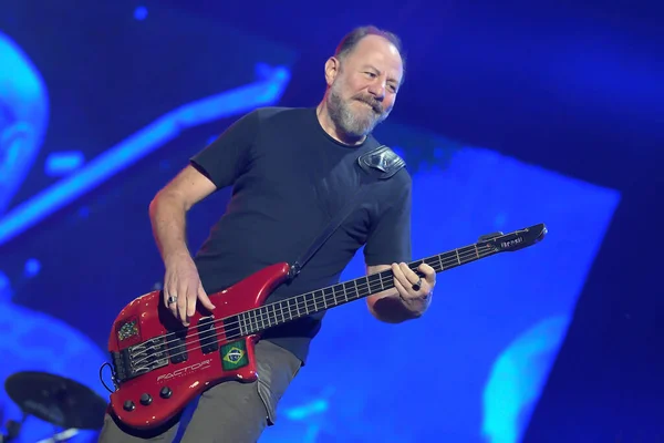 Rio Janeiro Brazilië Oktober 2019 Bassist Ribeiro Van Band Paralamas — Stockfoto