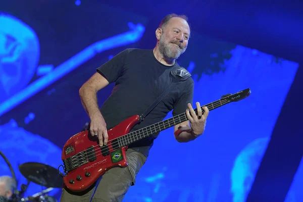 Rio Janeiro Brazilië Oktober 2019 Bassist Ribeiro Van Band Paralamas — Stockfoto