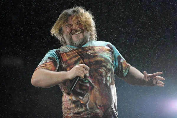 Rio Janeiro Brazilië September 2019 Acteur Muzikant Jack Black Tijdens — Stockfoto