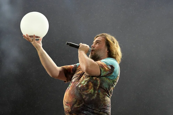 브라질 리우데자네이루 2019 Actor Artist Jack Black Tenacious Concert Rock — 스톡 사진