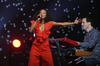 Rio de Janeiro, Brezilya, 8 Haziran 2019. İngiliz şarkıcı Corinne Bailey Rae, Rio Montreux Caz Festivali sırasında Rio de Janeiro 'da sahne aldı..
