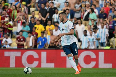 Rio de Janeiro, June 28, 2019.Argentina soccer player during the Venezuela vs. Argentina game for the Copa America at the Maracan stadium.