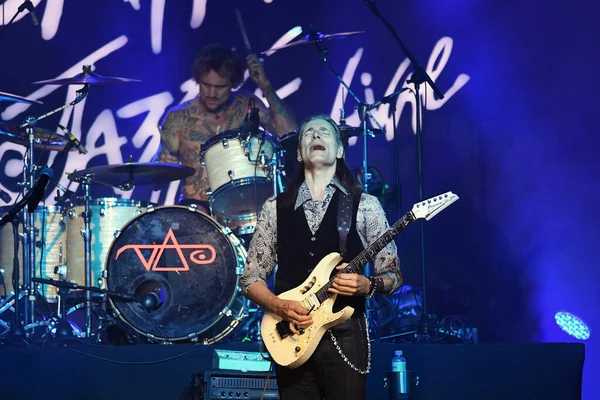 Рио Жанейро Бразилия Июня 2019 Guitarist Steve Vai His Show — стоковое фото