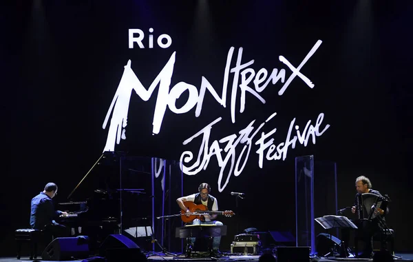 Rio Janeiro Brasil Junio 2019 Guitarrista Estadounidense Meola Durante Concierto — Foto de Stock