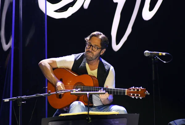 Rio Janeiro Brasil Junio 2019 Guitarrista Estadounidense Meola Durante Concierto — Foto de Stock