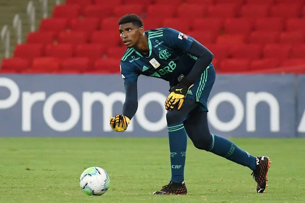 Rio Janeiro Brasil Outubro 2020 Goleiro Futebol Hugo Equipe Flamengo — Fotografia de Stock