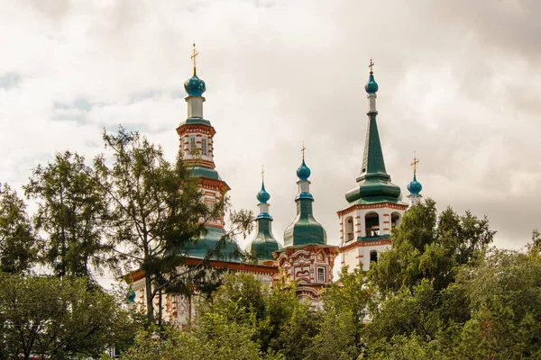 Ιρκούτσκ Ρωσία Αυγούστου 2019 Τόμοι Του Καθεδρικού Ναού Του Τιμίου — Φωτογραφία Αρχείου