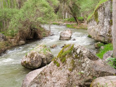 Kapadokya 'nın İhlara Vadisi' ndeki Melendiz Nehri.