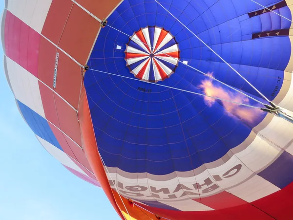 Goreme Turcja Maja 2015 Kolorowa Kopuła Balonu Wewnątrz — Zdjęcie stockowe
