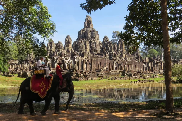 Siem Reap Cambodia November 2016 Ruins Complex Angkor Wat Religious — Stock Photo, Image