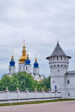Tobolsk Kremlin, Rusya 'nın Sibirya kentinde bulunan bir kremlin türüdür. 1587 'de kurulmuş. Duvar ve kule, Aziz Sophia varsayımlı katedralin kubbeleri.