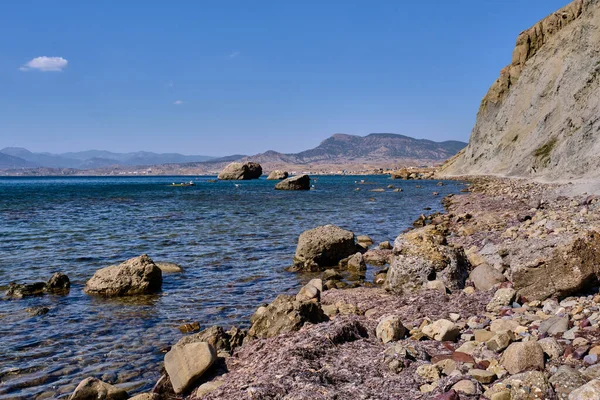 Seascape Rocky Coast Cape Meganom Black Sea Crimea Peninsula — Stock Photo, Image