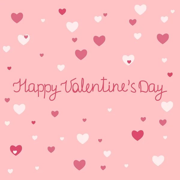 Happy Valentine\'s Day.Valentine\'s day greeting card. Cute greeting card with hearts.