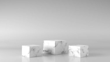 Minimum lüks beyaz, altın renkli mermer silindir yuvarlak kutu podyumu ve beyaz arka planda ayrılıyor. Konsept sahne sahne sahne gösterisi, ürün, satış, afiş, sunum, kozmetik. 3 Boyutlu Hazırlama