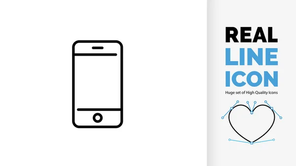 Bir telefonun düzenlenebilir satır simgesi