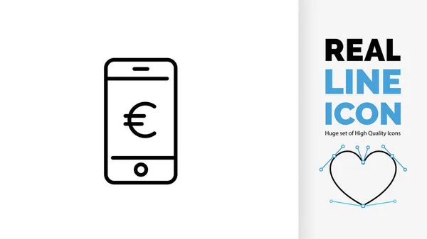 Bir telefonun düzenlenebilir satır simgesi
