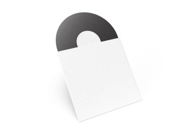 Vinil Plak Gerçekçi 3B Kapak Model