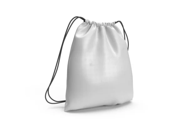 White Backpack Bag Mockup Isolated — Stock Photo, Image