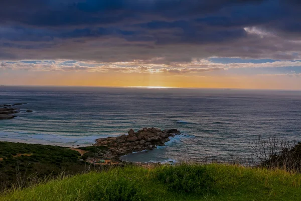 Μια Όμορφη Θέα Στον Ωκεανό Cape Town Κατά Διάρκεια Μιας — Φωτογραφία Αρχείου