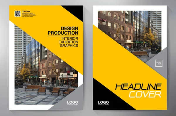 Business brochure flyer design a4 template. — Stock Vector