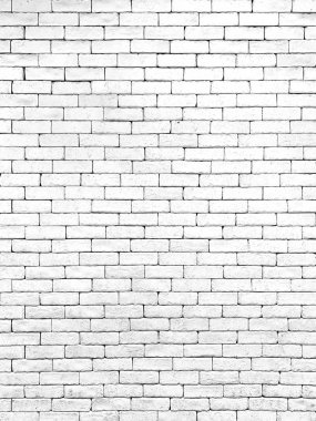Tuğla duvar beyaz doku arka plan.