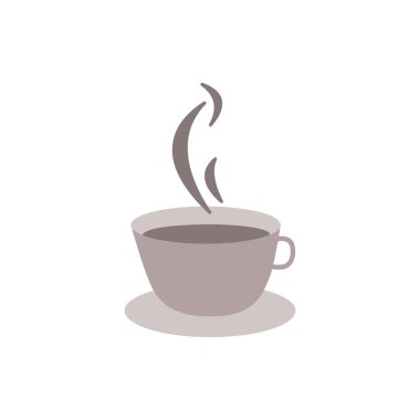 Buharlı bir fincan, sıcak kahve.