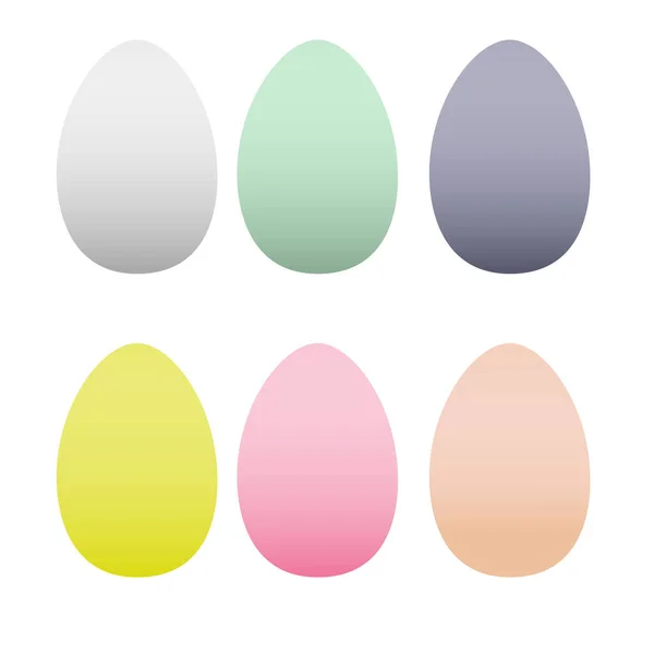 Farklı renkte Paskalya yumurtaları — Stok Vektör