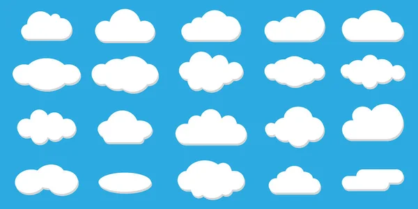 Foto Vetorial Céu Azul Com Nuvens Brancas Layout Gráfico Cúmulo —  Vetores de Stock