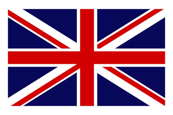Wektorowy Wizerunek Brytyjskiej Flagi Anglii Znak Królestwa Wielkiej Brytanii Piękna — Wektor stockowy