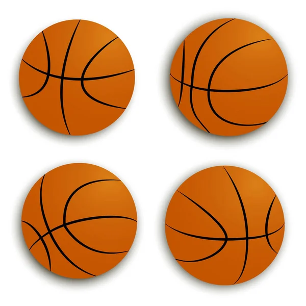 Logo Vectoriel Une Balle Basket Illustration Symbole Sportif Orange Photo — Image vectorielle