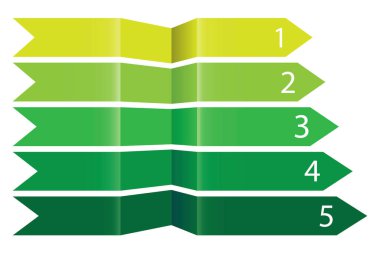 Oklardan yapılmış vektör bilgi düzeni. @ info: whatsthis Büyüme ya da işlem şeması. Grafik afiş şablonu. Stok fotoğrafı.