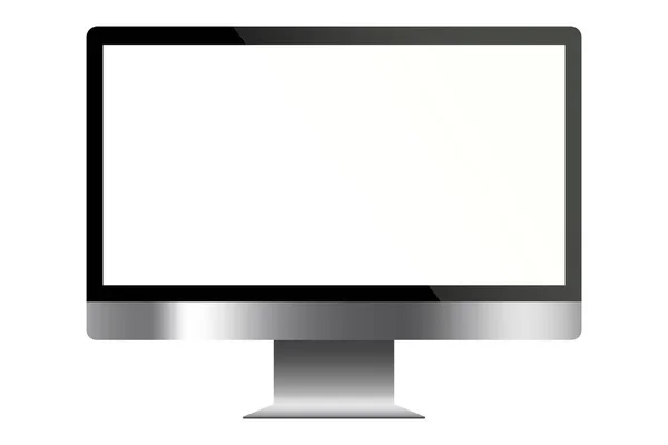 Monitor Bildschirm Leerer Desktop Monitor Lcd Abbildung Vektorillustration Archivbild — Stockvektor