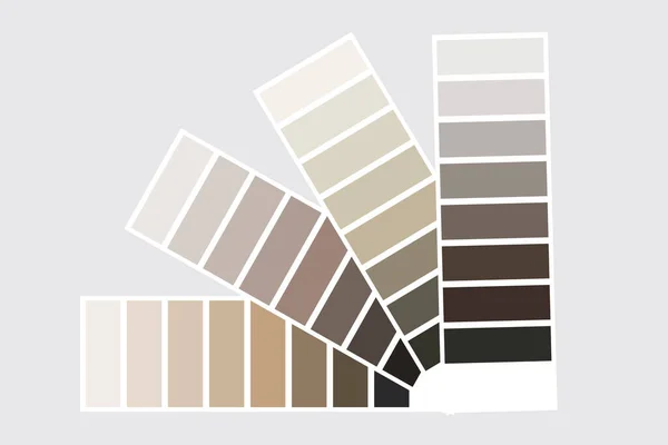 Paleta de cores. Elementos pretos quadrados com gradiente. Paleta cinzenta. Desenho vetorial. —  Vetores de Stock