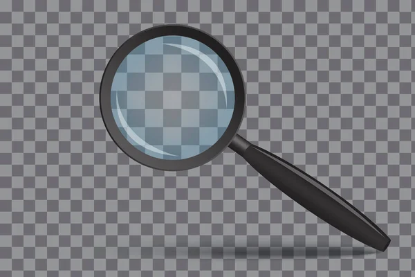 Lupe Lupe Mit Zoom Suchlinse Ein Realistisches Überprüfungsinstrument Vektorillustration Archivbild — Stockvektor