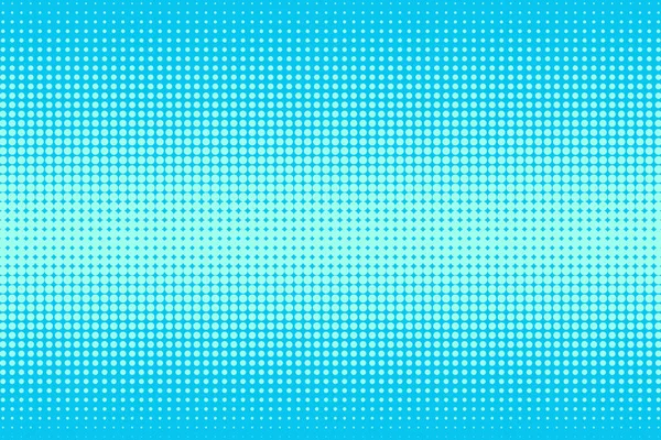 Blue Halftone Background Blue Tone Dots Pattern Gradient Vintage Texture — Stock Vector