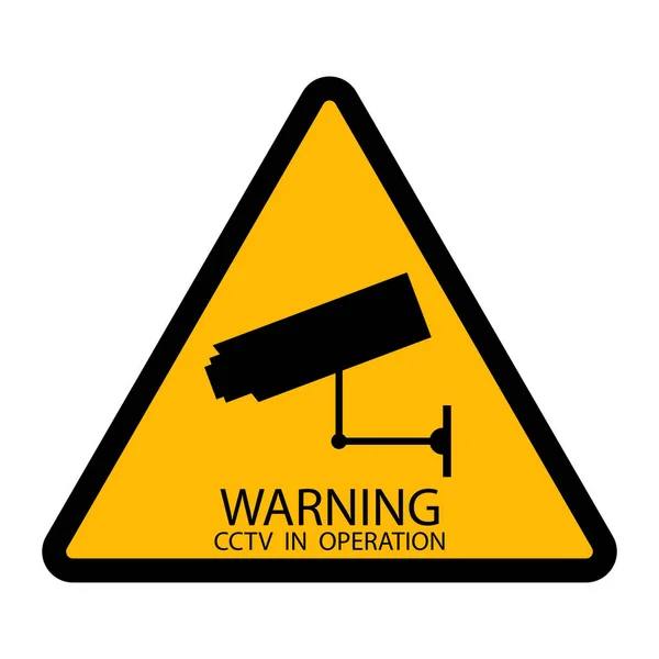 Camera Cctv Icon Vector Warning Video Great Design Any Purposes — Stock Vector