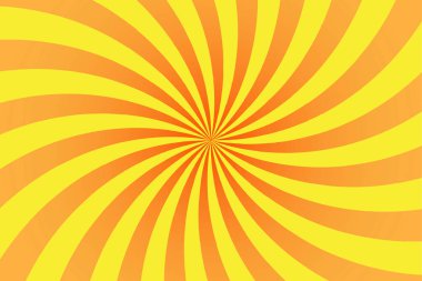 Kırmızı sarı turuncu ışınlar arka planda geçmişe dönük. Soyut arkaplan tasarımı. Yaz dönemi. Vektör grafiği. 